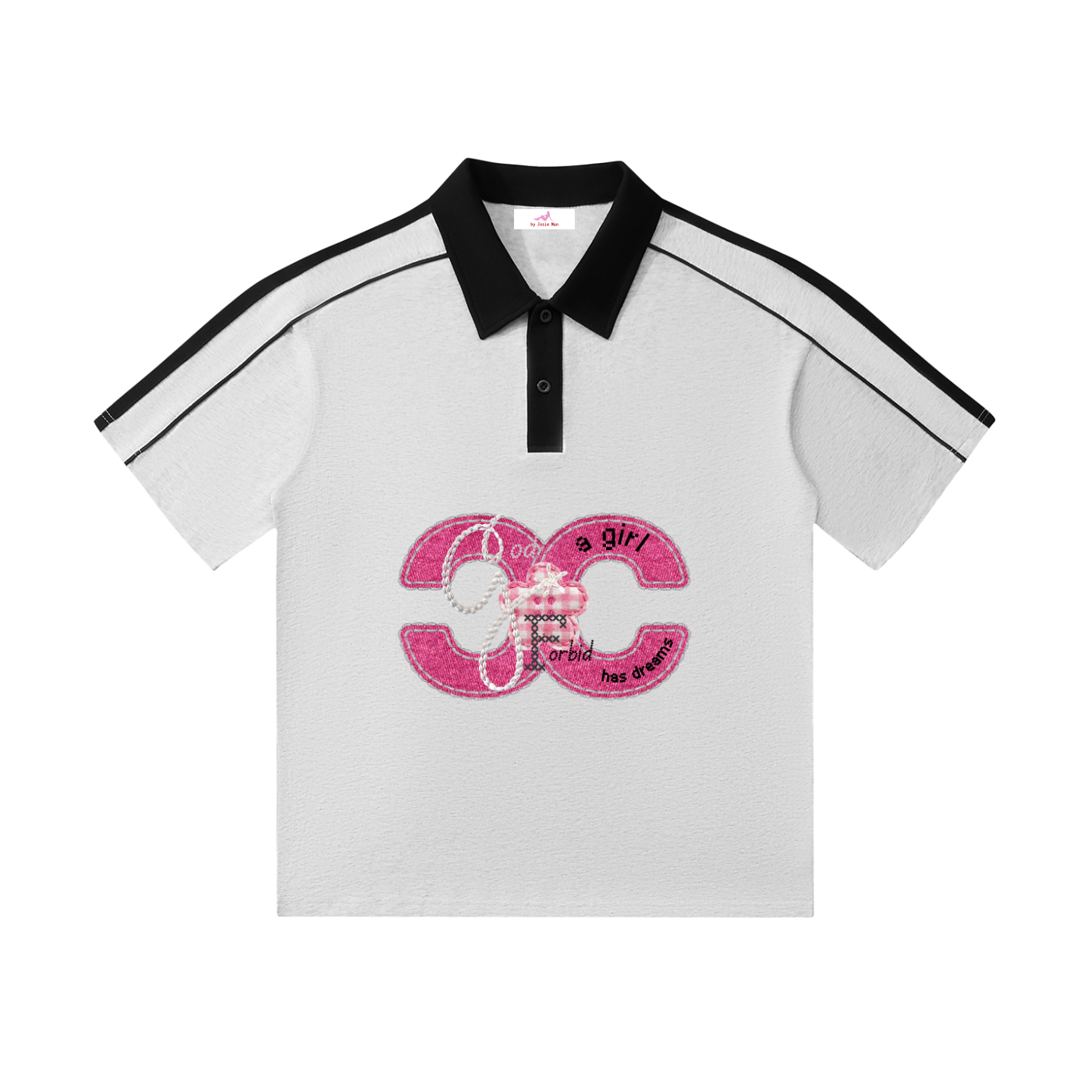 by Josie Man 'God Forbid a Girl Has Dreams' Polo Shirt