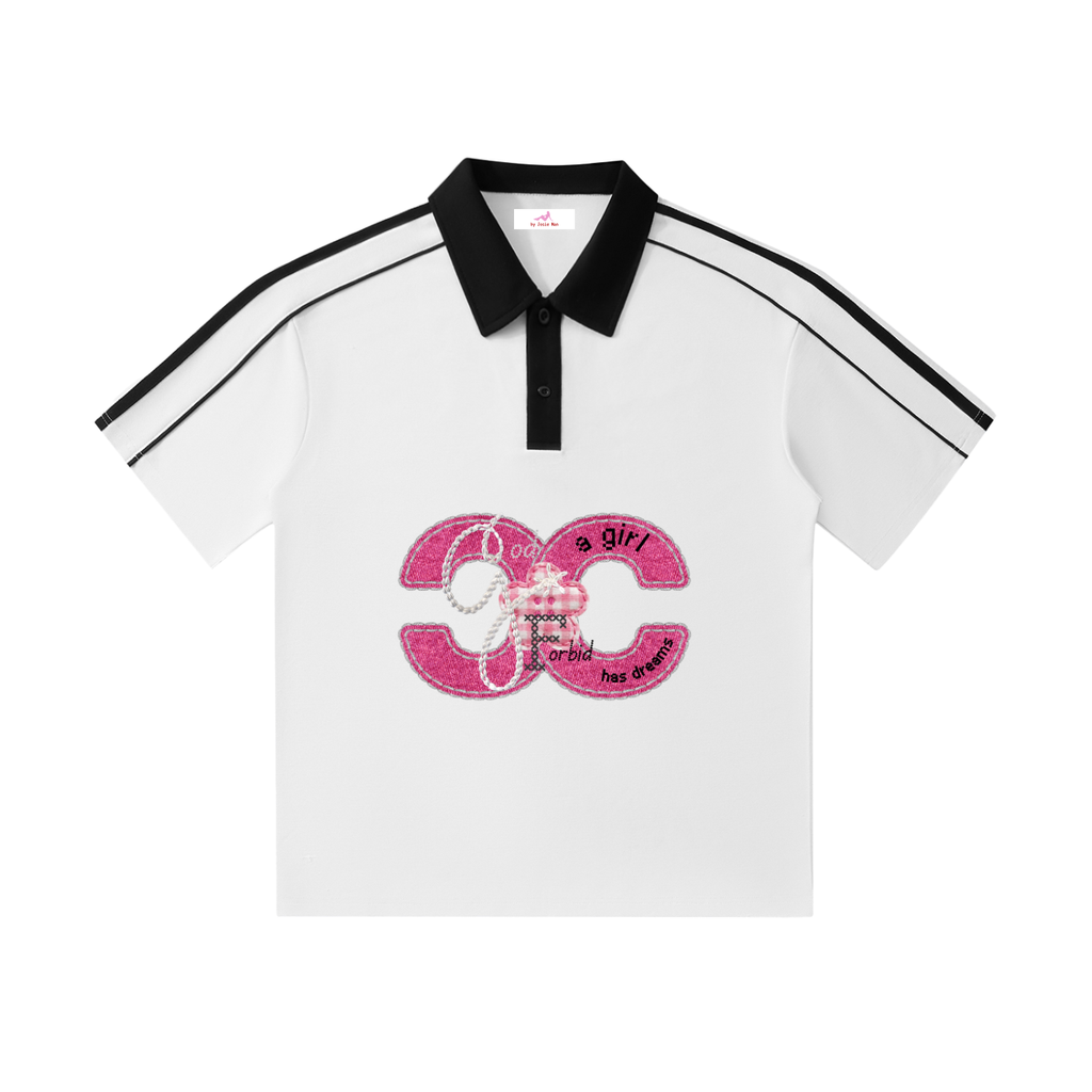 by Josie Man 'God Forbid a Girl Has Dreams' Polo Shirt
