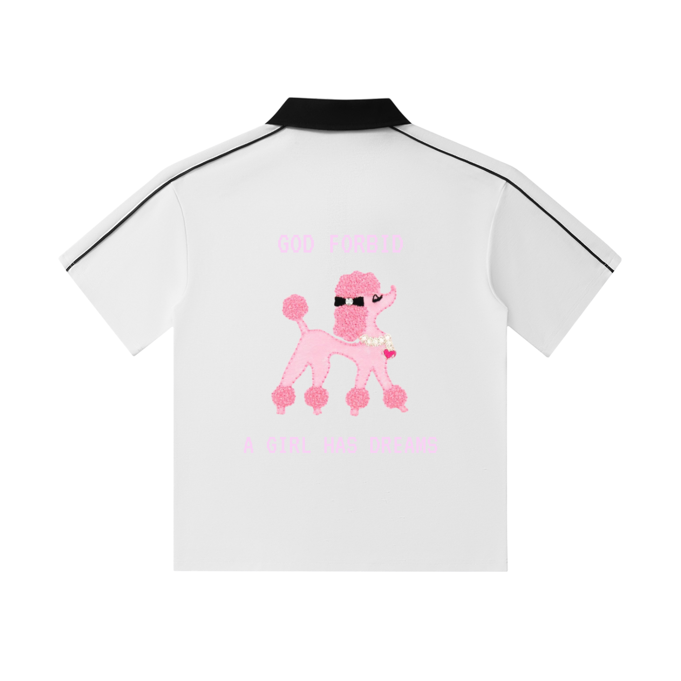 by Josie Man 'God Forbid a Girl Has Dreams' Polo Shirt