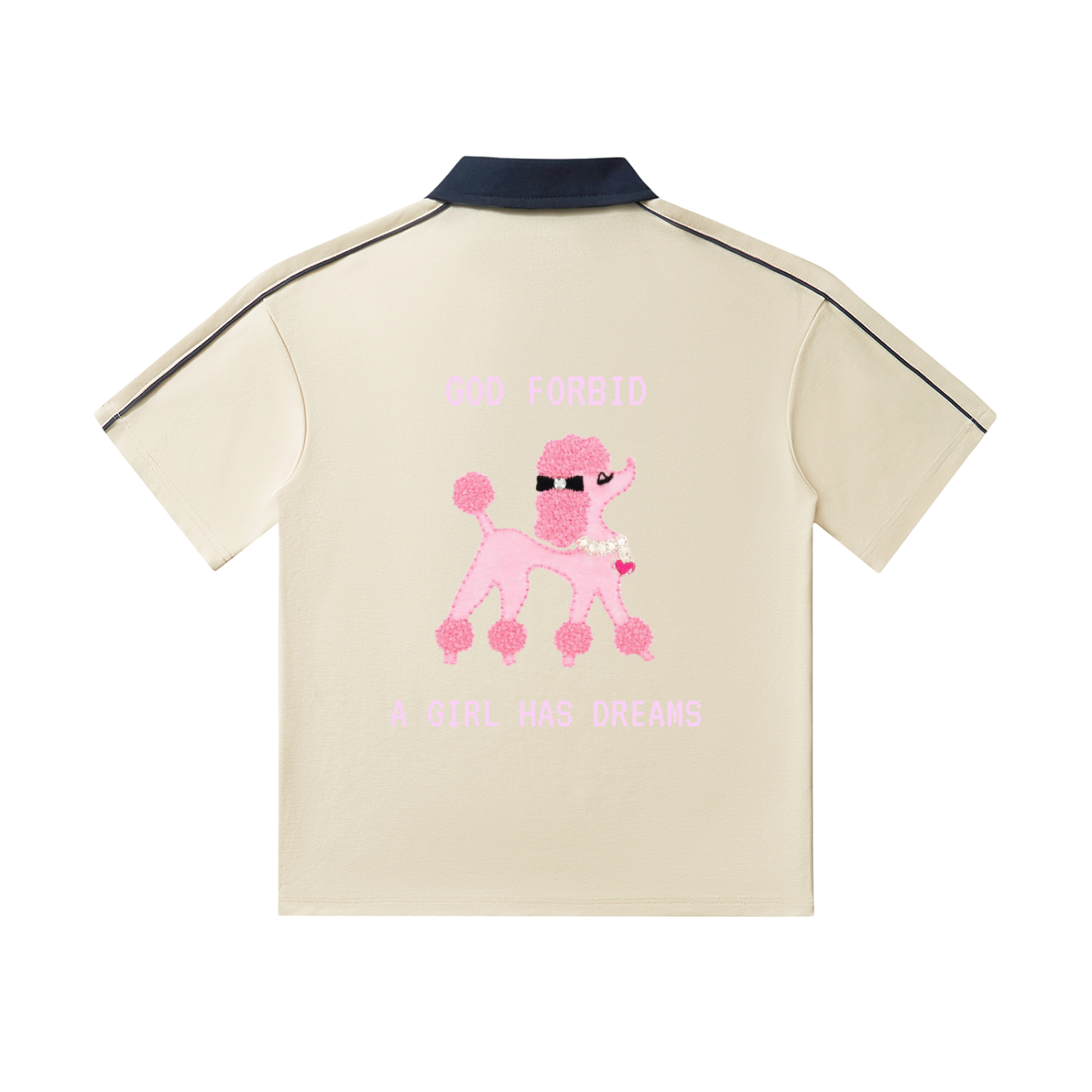 by Josie Man 'God Forbid a Girl Has Dreams' Polo Shirt