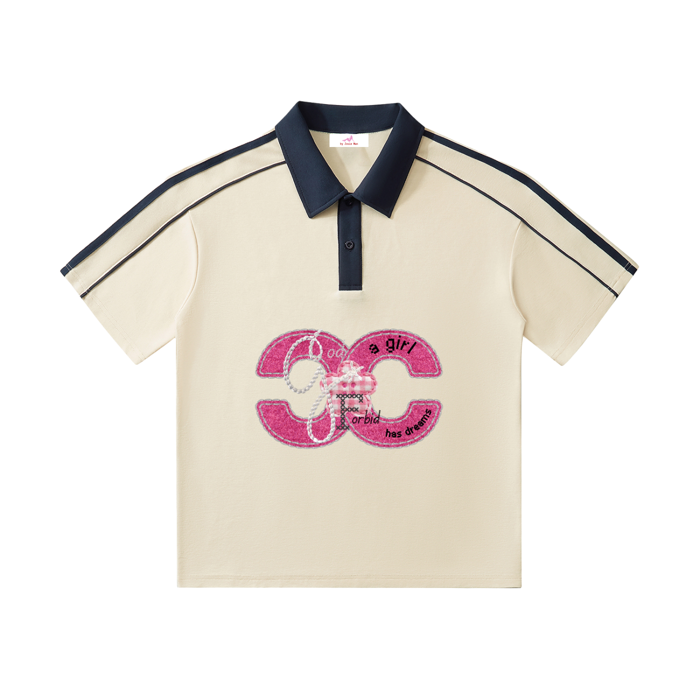 by Josie Man 'God Forbid a Girl Has Dreams' Polo Shirt