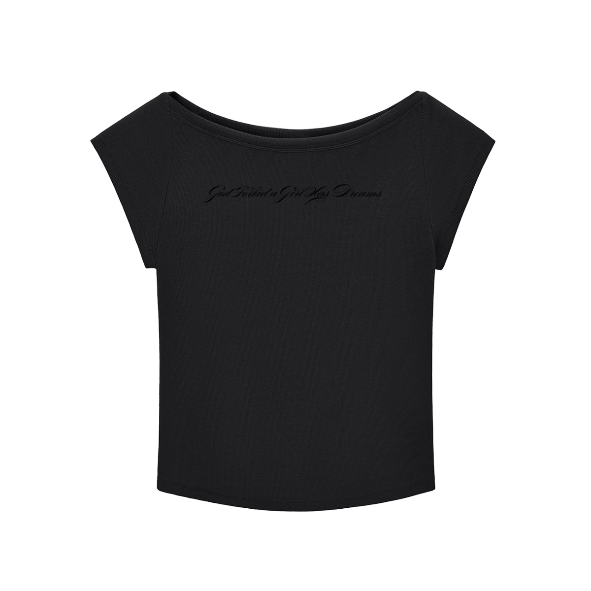 by Josie Man 'God Forbid a Girl Has Dream' Swoop Neck Tee