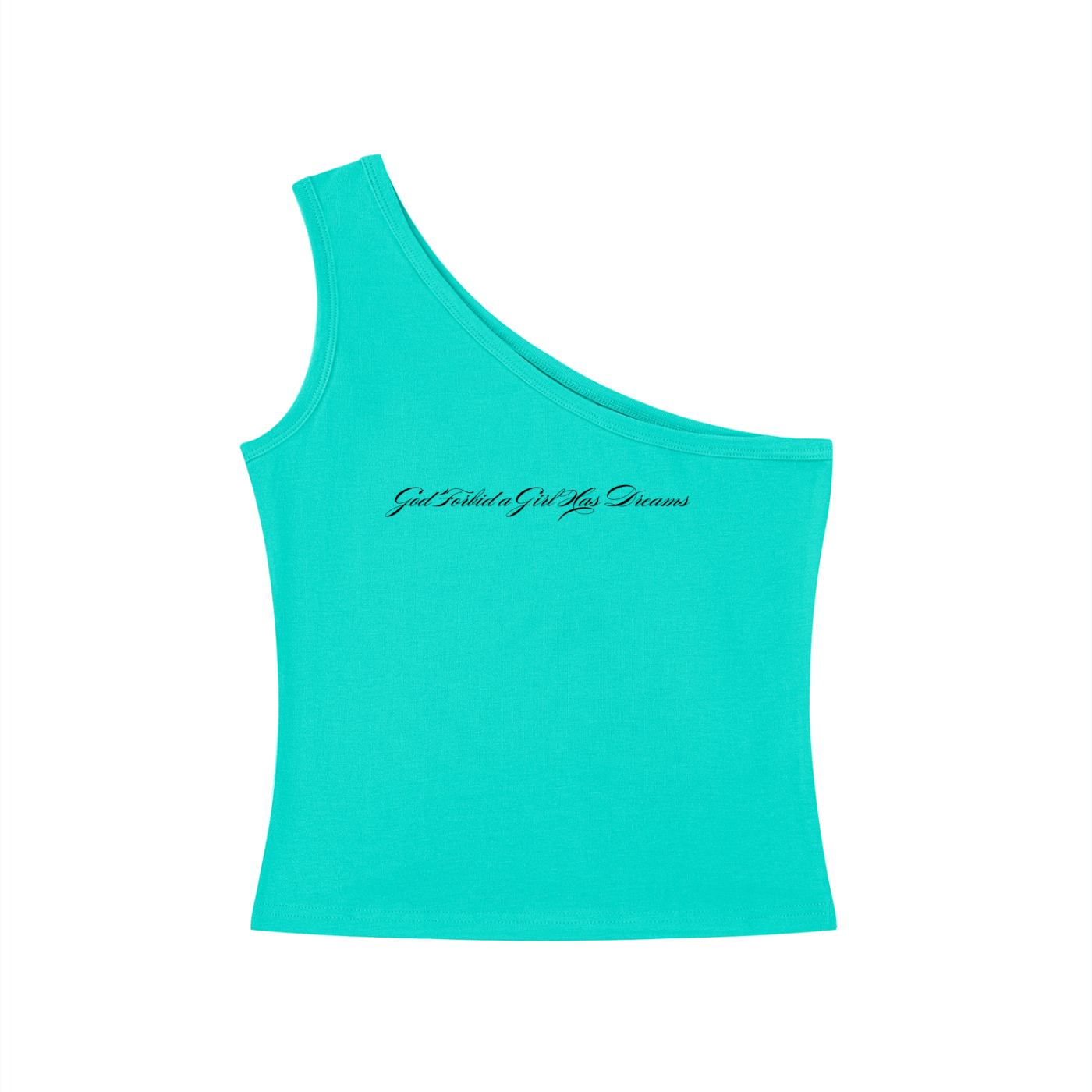 by Josie Man 'God Forbid a Girl Has Dreams' One Shoulder Vest
